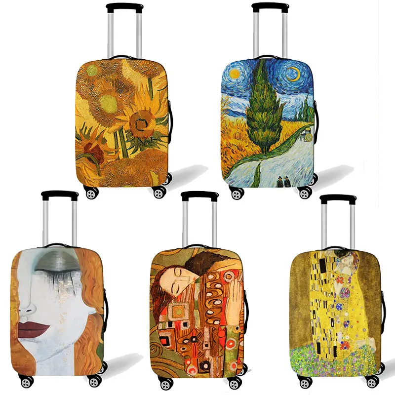 Travel Van Accessories - Gustav Klimt Oil Painting Luggage Case