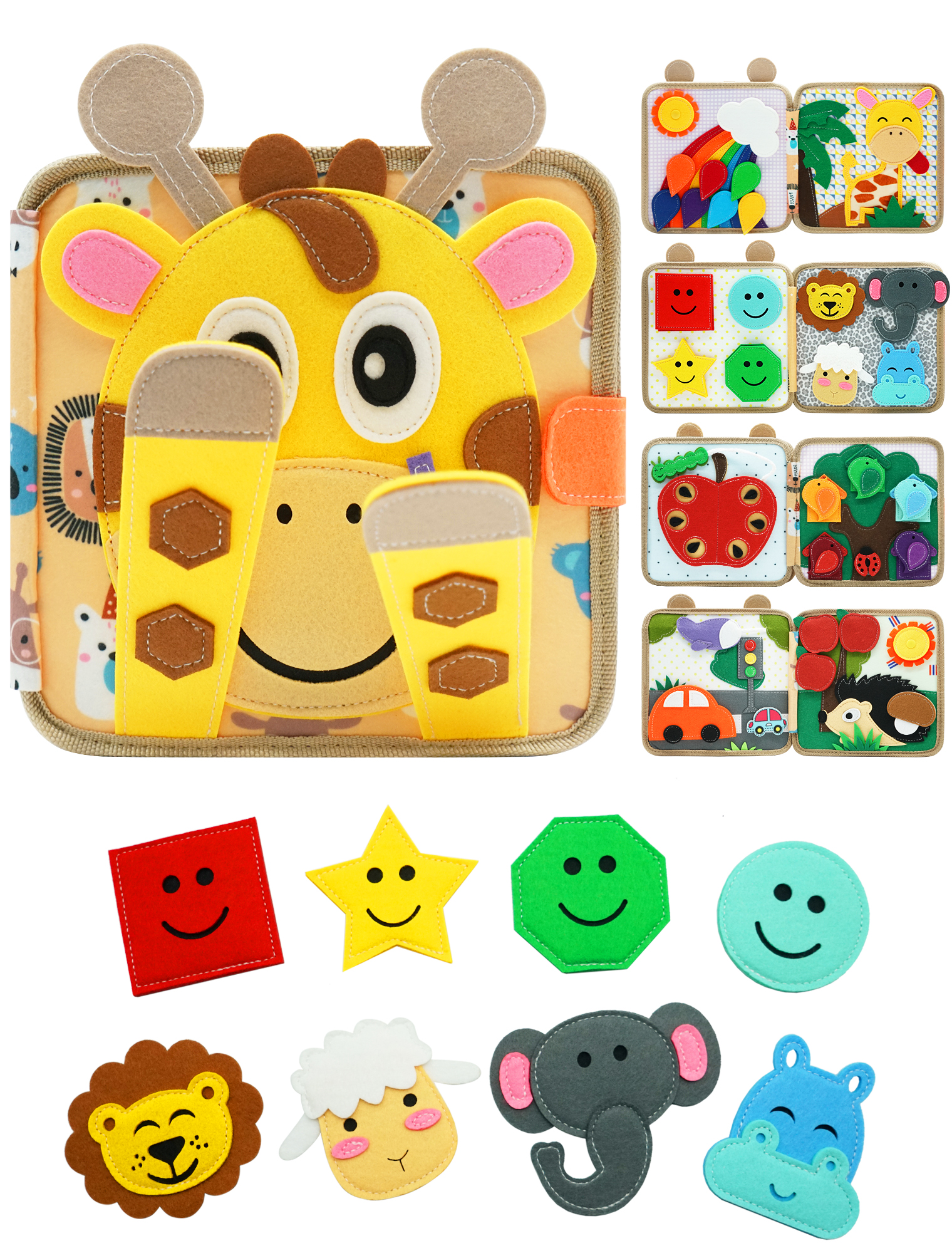 Travel Accessories For Toddlers - Montessori Busy Book for Toddlers 1-3，Preschool