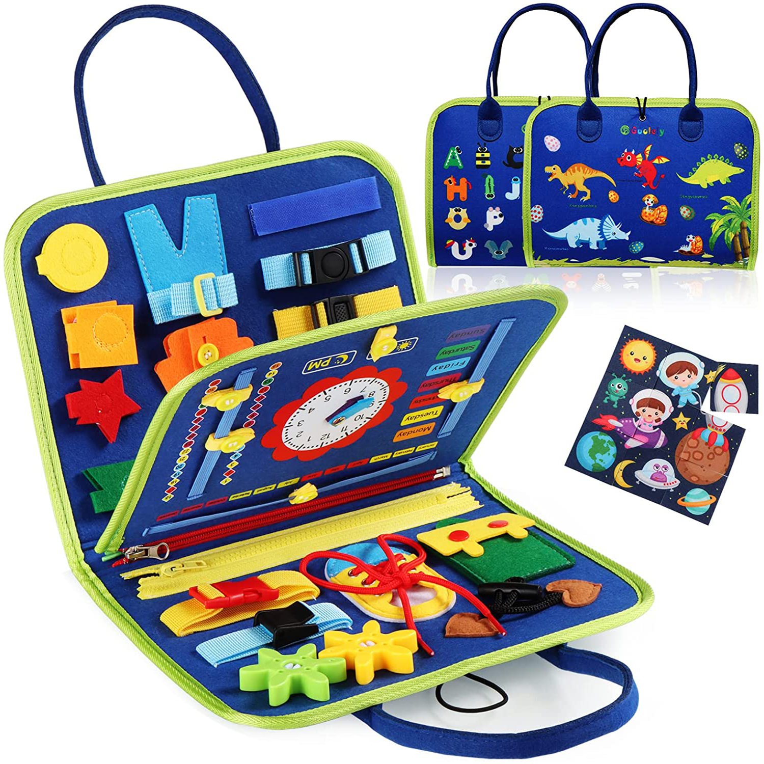Travel Accessories For Toddlers - Montessori Busy Board for Toddlers Sensory