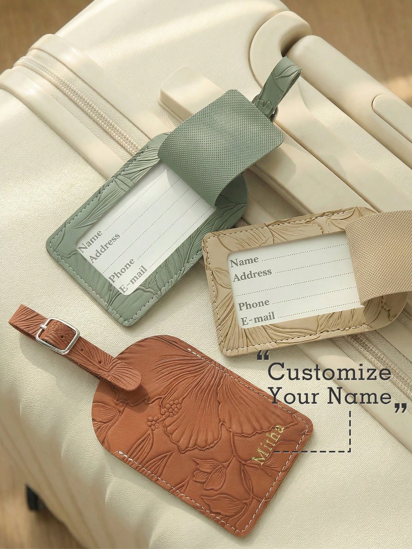 Luggage Tag Leather - 1PC Custom Name Luggage Tag For