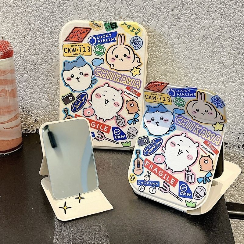 Travel Accessories Cute - Ckw Foldable Makeup Mirror Cute Usagi