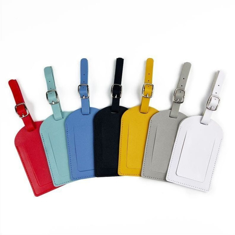 Women Men Luggage Tags PU Leat - Luggage Tag Leather ulasan dan harga