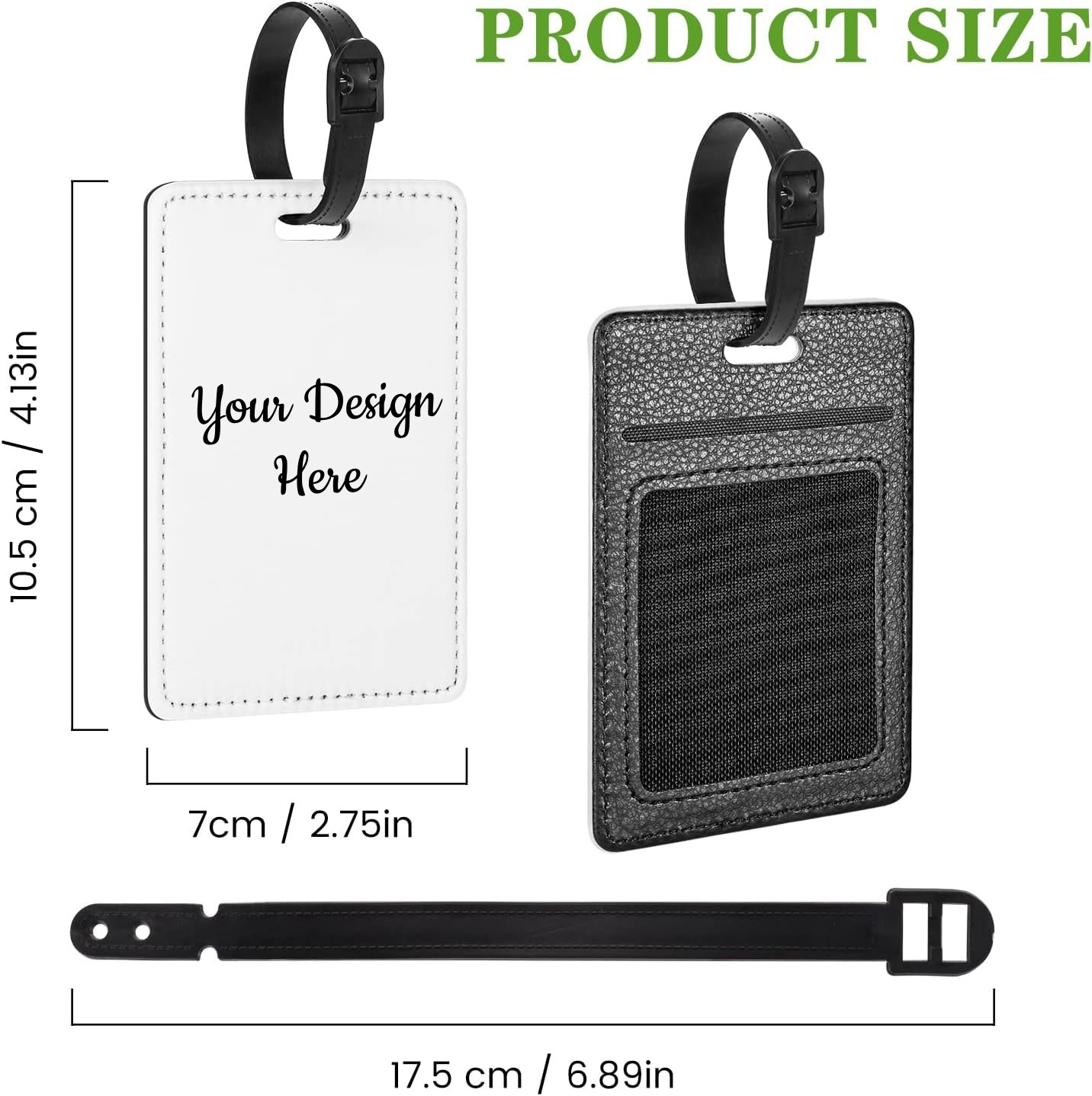 Personalized PU Leather Luggag - Luggage Tag Leather ulasan dan harga