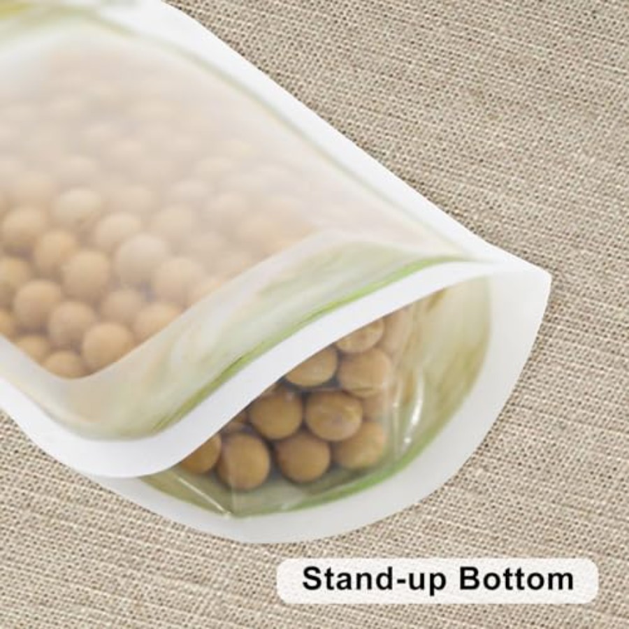 16Pcs Mason Jar Bags 5 oz - Re - Travel Ziplock Bags ulasan dan harga