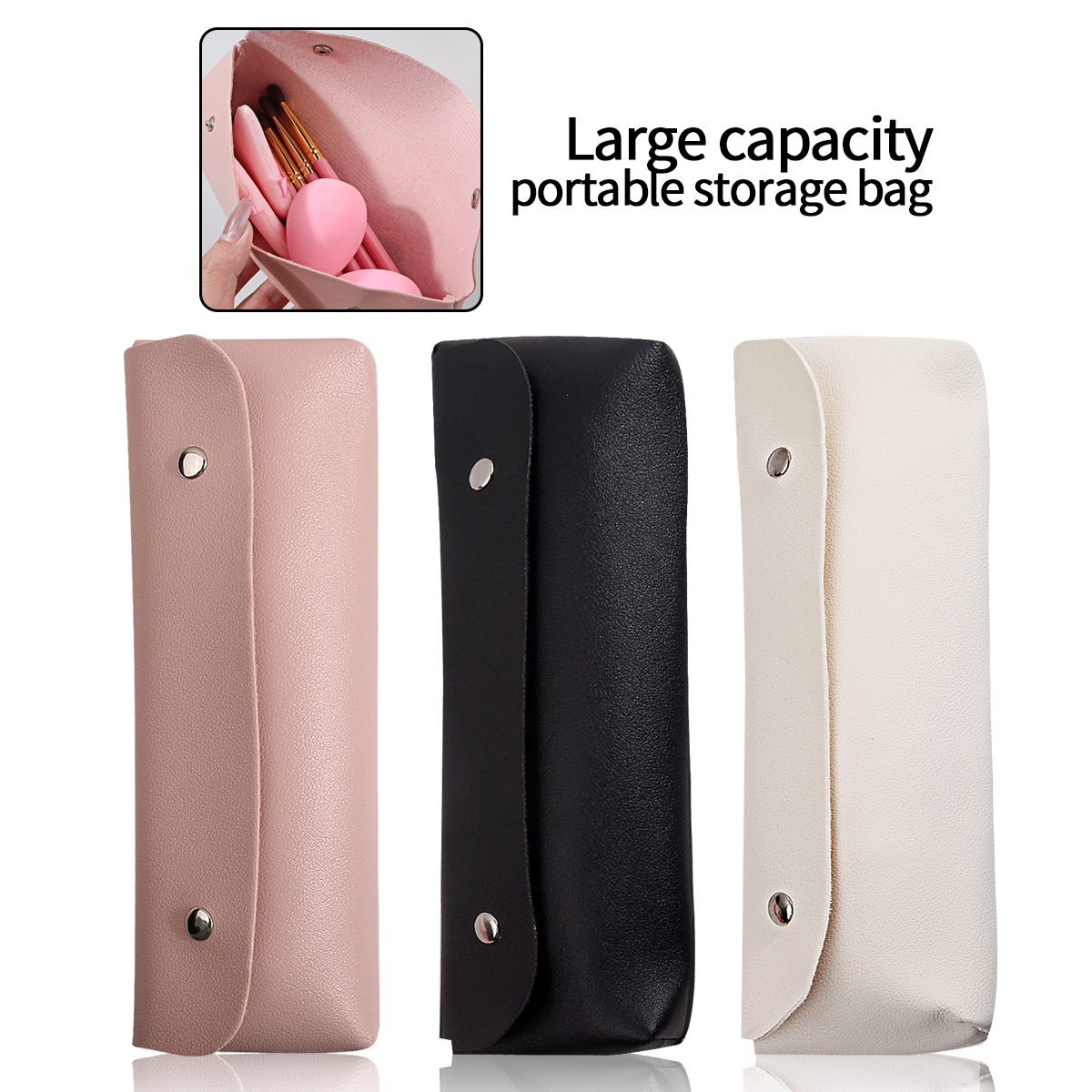 Large-capacity makeup brush st - Travel Accessories Toiletries ulasan dan harga