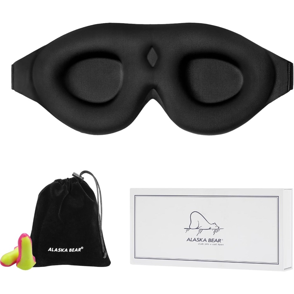 Sleep Mask Memory Foam Contour - Earplug Set Foam ulasan dan harga