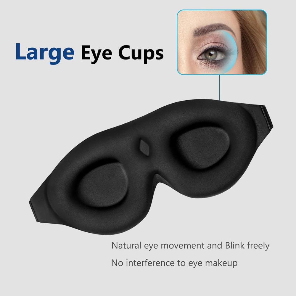 Sleep Mask Memory Foam Contour - Earplug Set Foam ulasan dan harga
