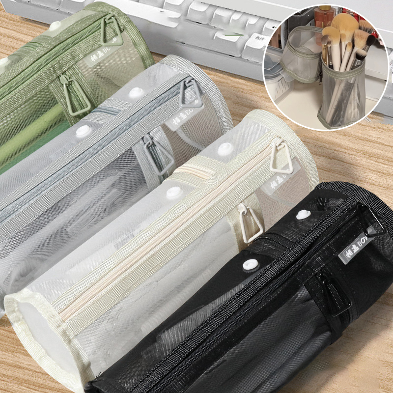 Portable Mesh Dual‑Use Makeup  - Travel Accessories Toiletries ulasan dan harga