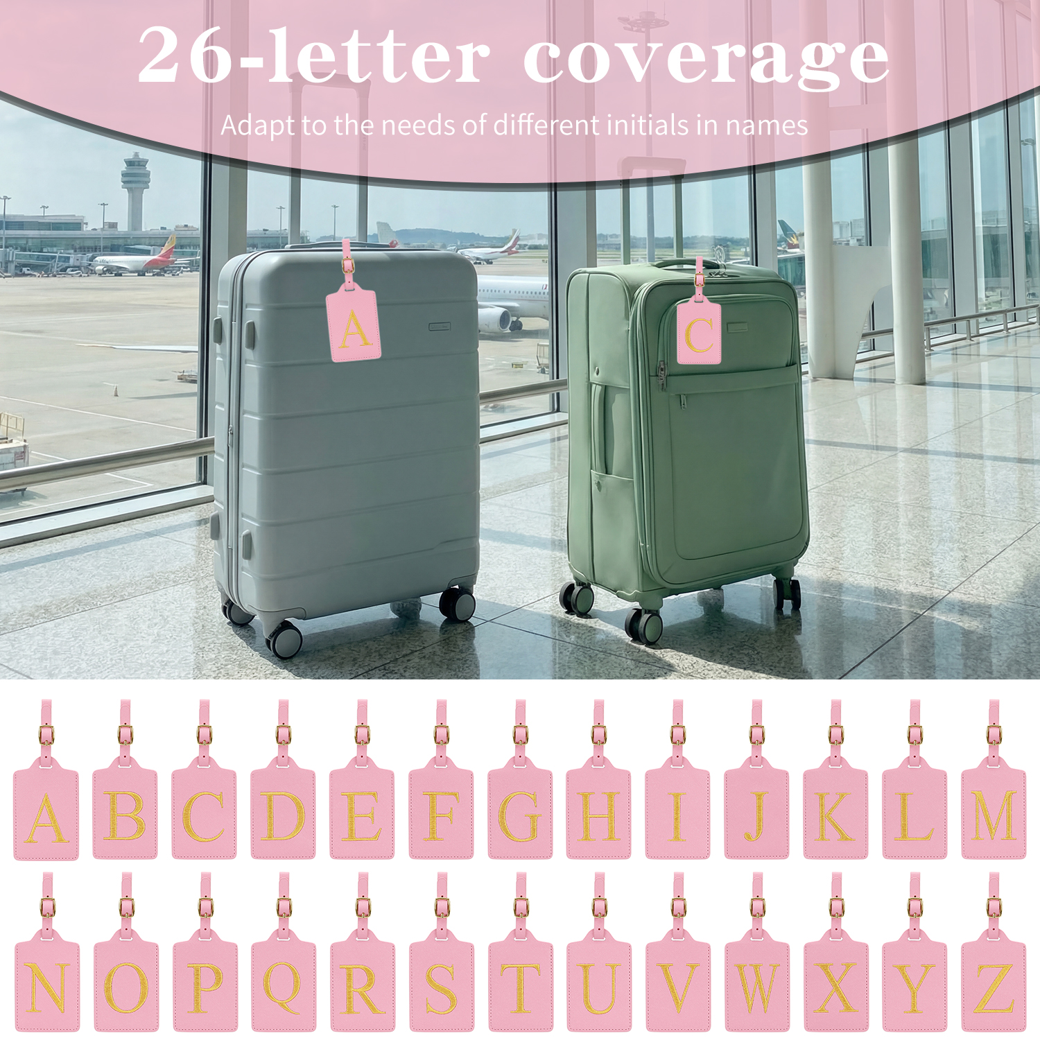 MIYIN 26 letters Luggage Tags  - Luggage Tag Leather ulasan dan harga