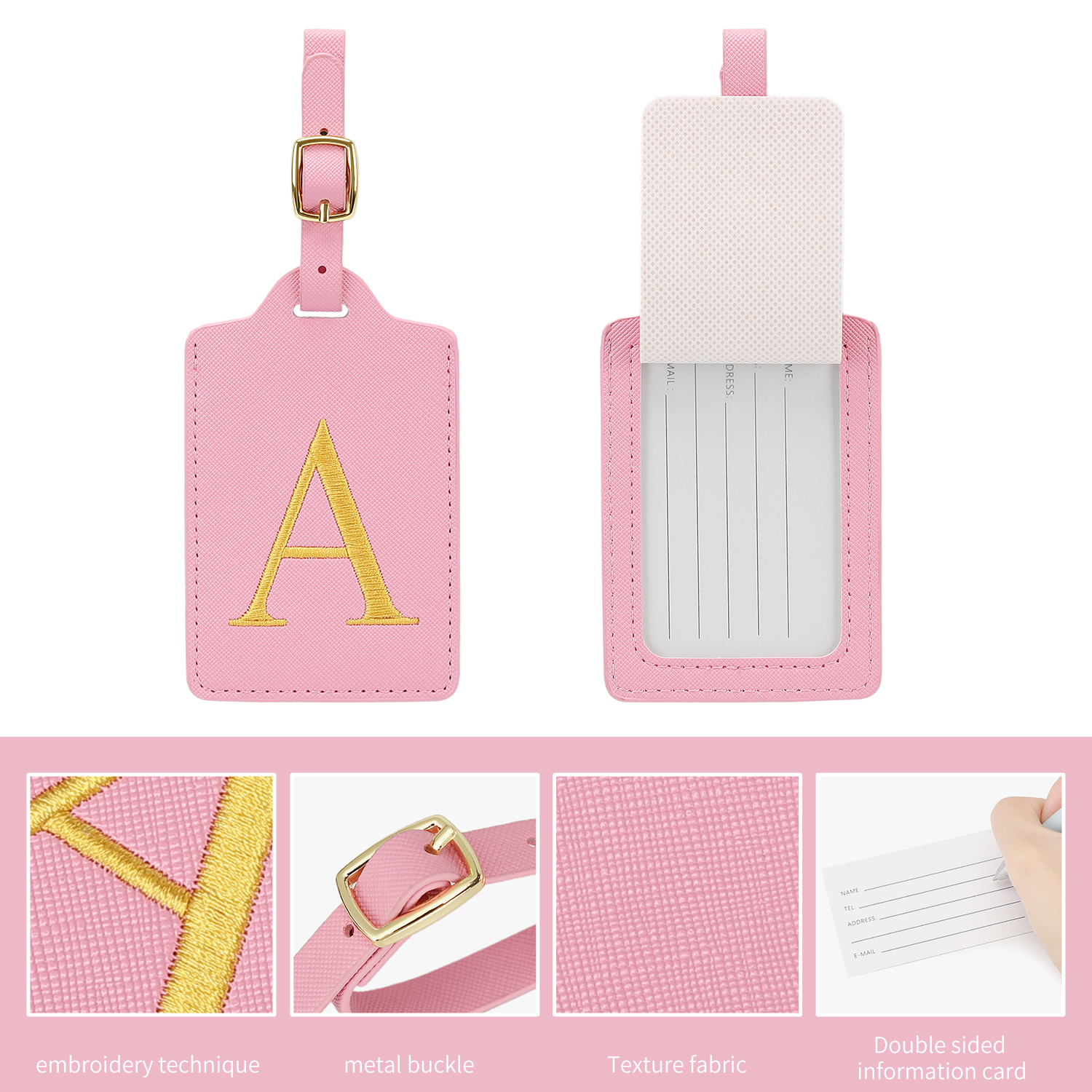 MIYIN 26 letters Luggage Tags  - Luggage Tag Leather ulasan dan harga