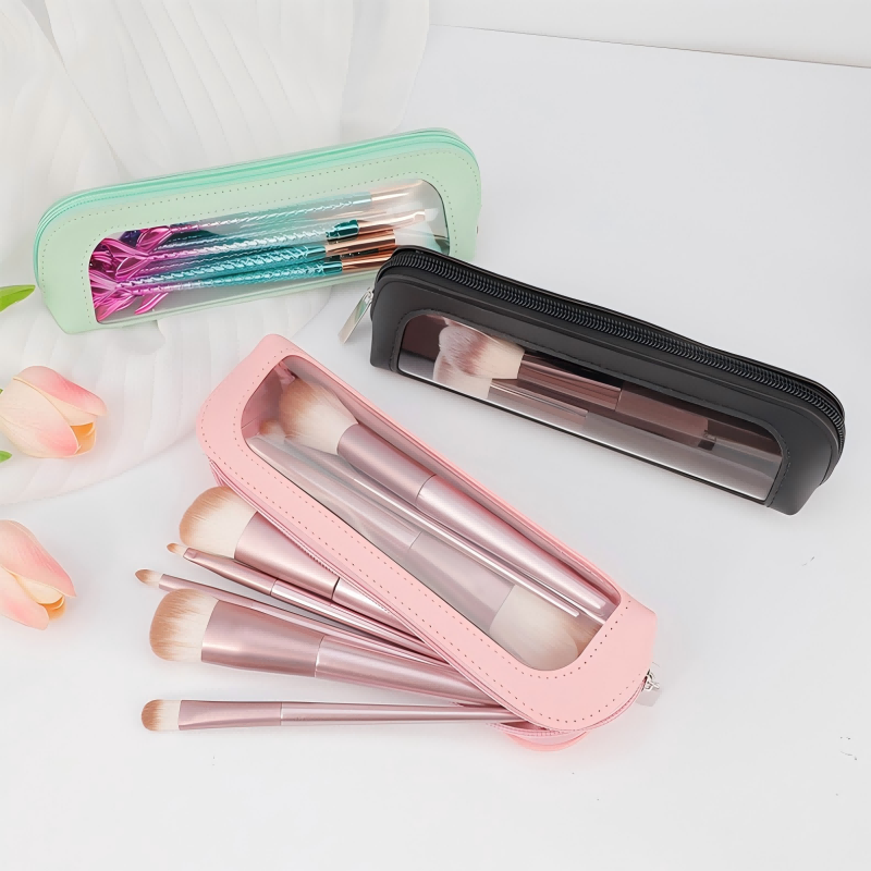 Small Clear PU Leather Travel  - Travel Accessories Toiletries ulasan dan harga