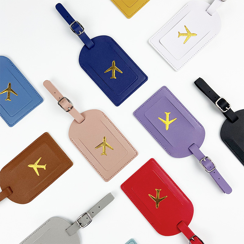 Colorful Pu Leather Women Men  - Luggage Tag Leather ulasan dan harga