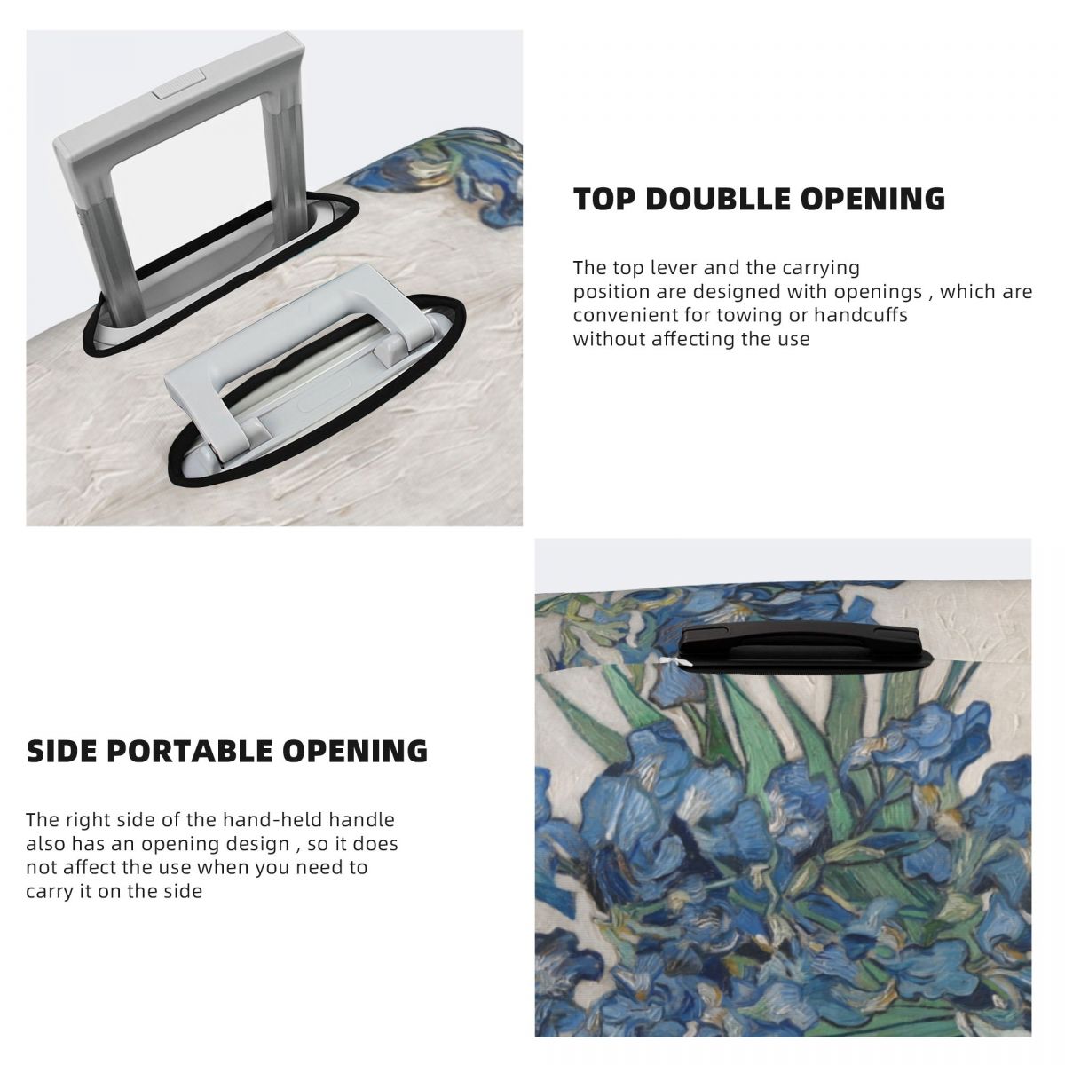 Custom Vincent Van Gogh Irises - Travel Van Accessories ulasan dan harga