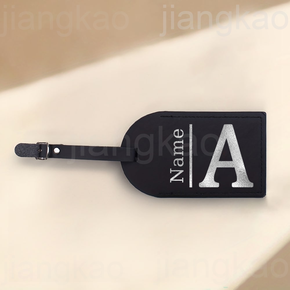 Personalized Letter with Name  - Luggage Tag Leather ulasan dan harga
