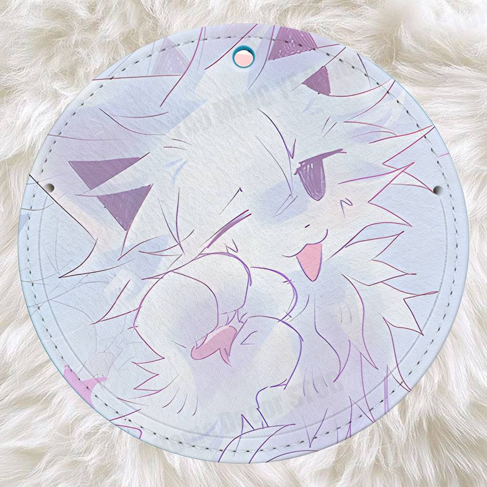 Cute B-boykisser Silly Cat Cre - Luggage Tag Leather ulasan dan harga