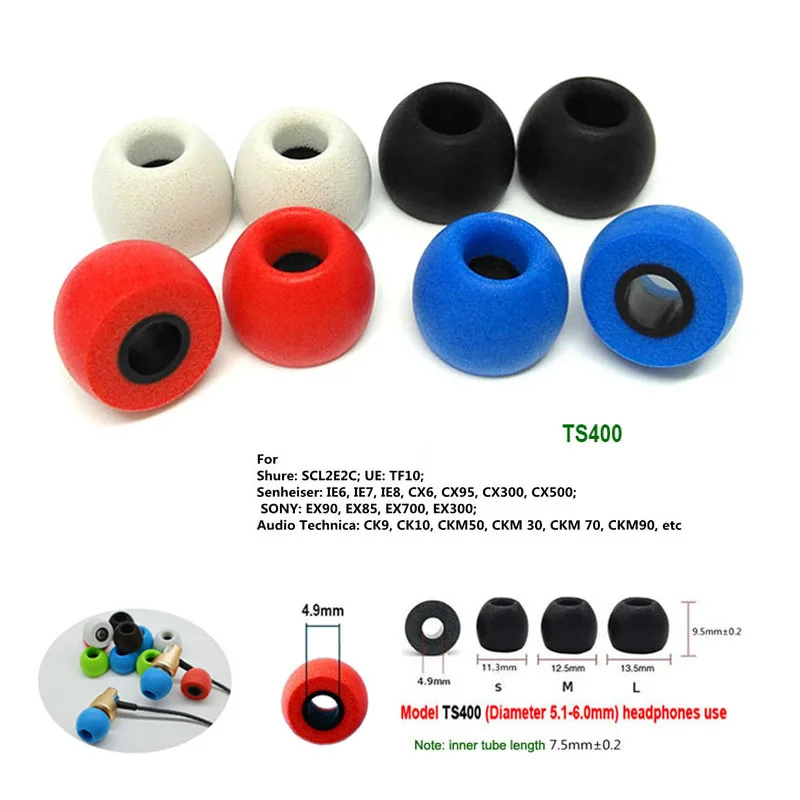 10Pairs Memory Foam Eartips TS - Earplug Set Foam ulasan dan harga
