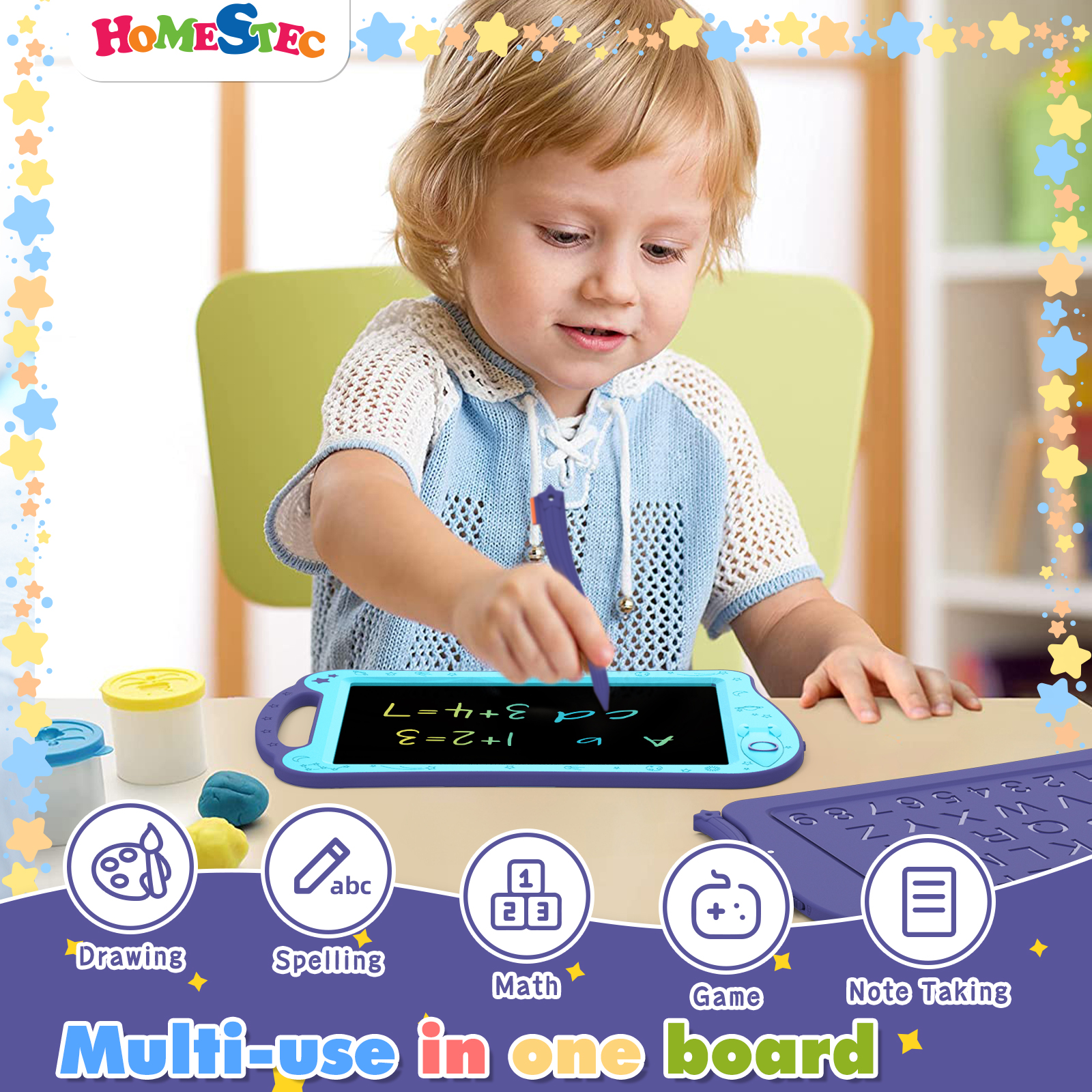 AstroDraw Colored Drawing Tabl - Travel Accessories For Toddlers ulasan dan harga