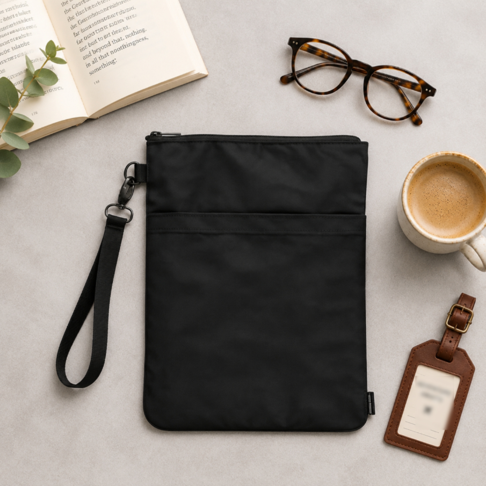 Book Sleeve with Front Pocket  - Travel Reading Accessories ulasan dan harga