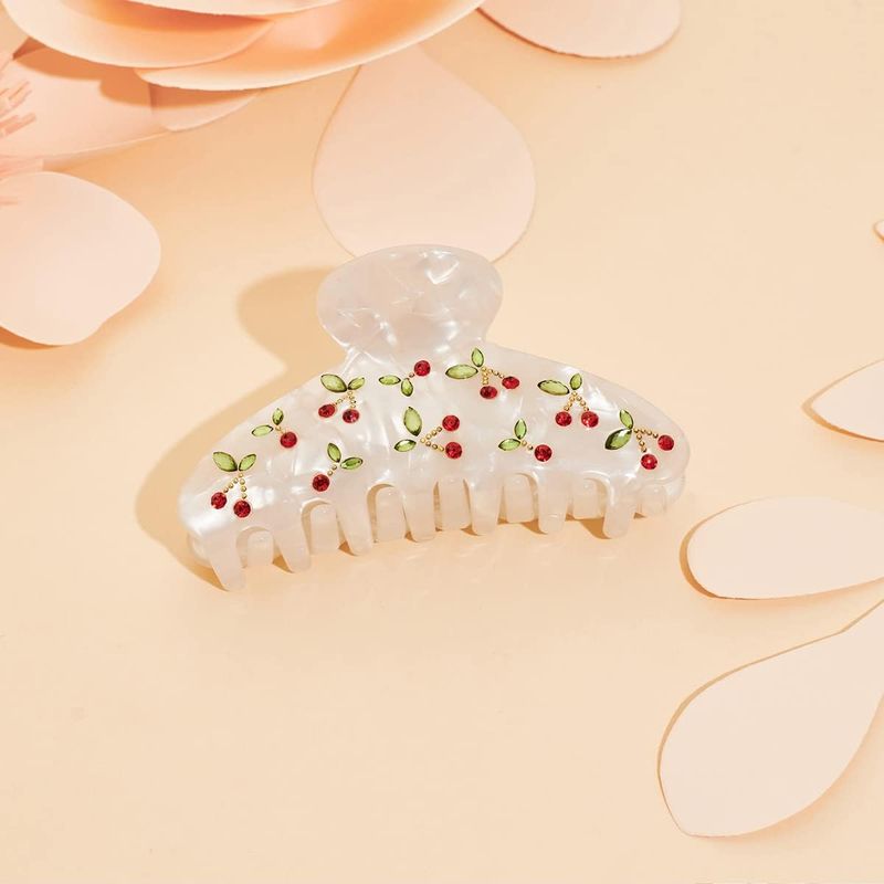 1pc Cherry hair clip, rhinesto - Quality Travel Accessories ulasan dan harga