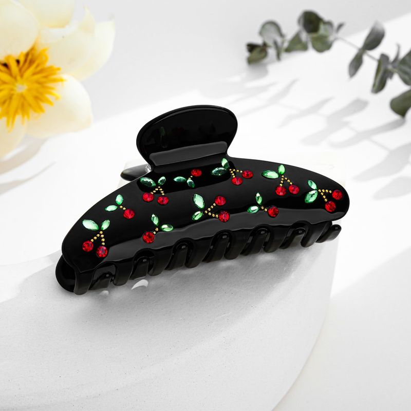 1pc Cherry hair clip, rhinesto - Quality Travel Accessories ulasan dan harga
