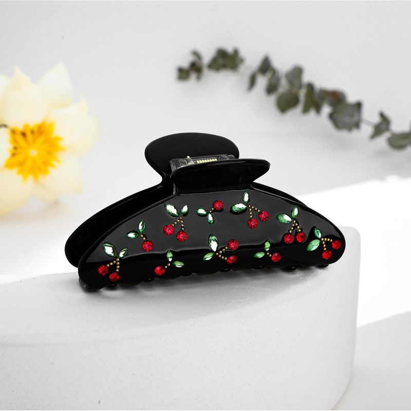 1pc Cherry hair clip, rhinesto - Quality Travel Accessories ulasan dan harga