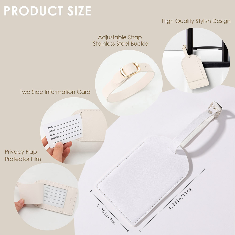 Personalised Pu Leather Luggag - Luggage Tag Leather ulasan dan harga