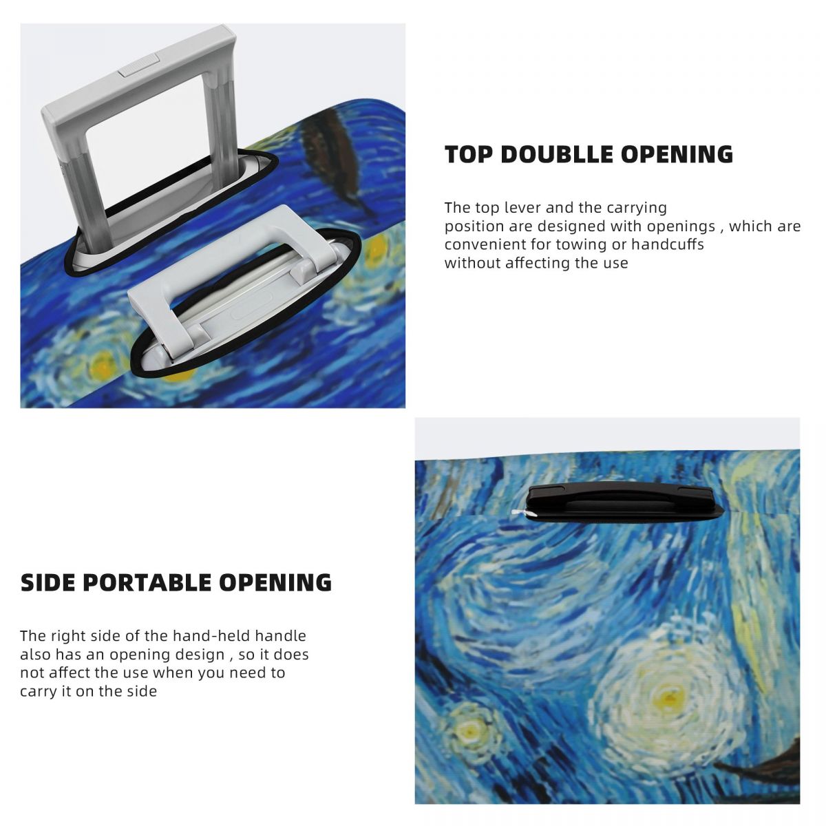 The Starry Night Luggage Cover - Travel Van Accessories ulasan dan harga