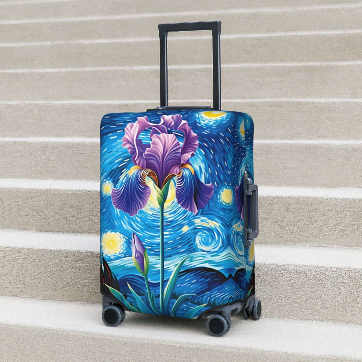 Irises With Van Gogh Starry Ni - Travel Van Accessories ulasan dan harga