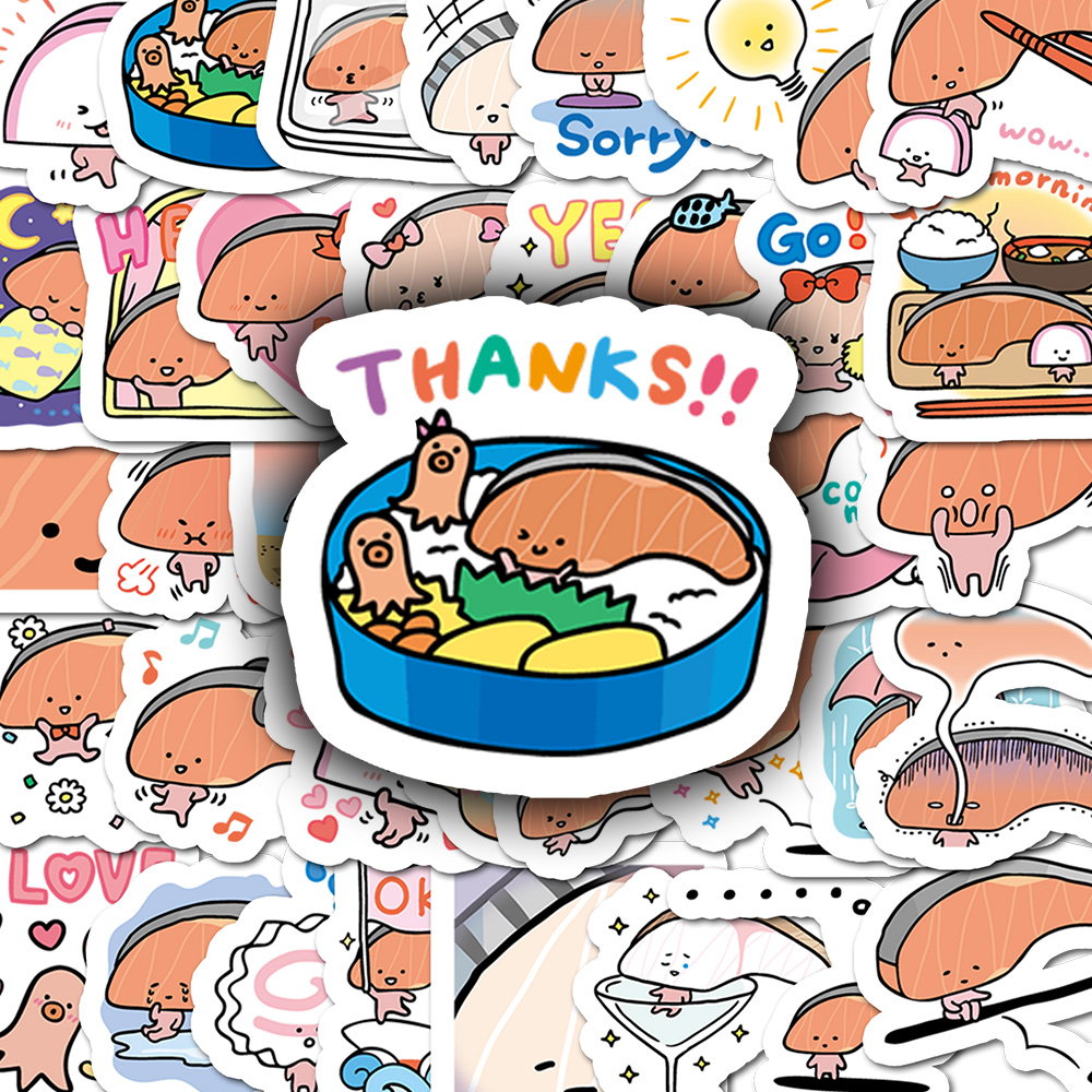 40 Pcs Cartoon KIRIMIchan Stic - Travel Accessories Cute ulasan dan harga