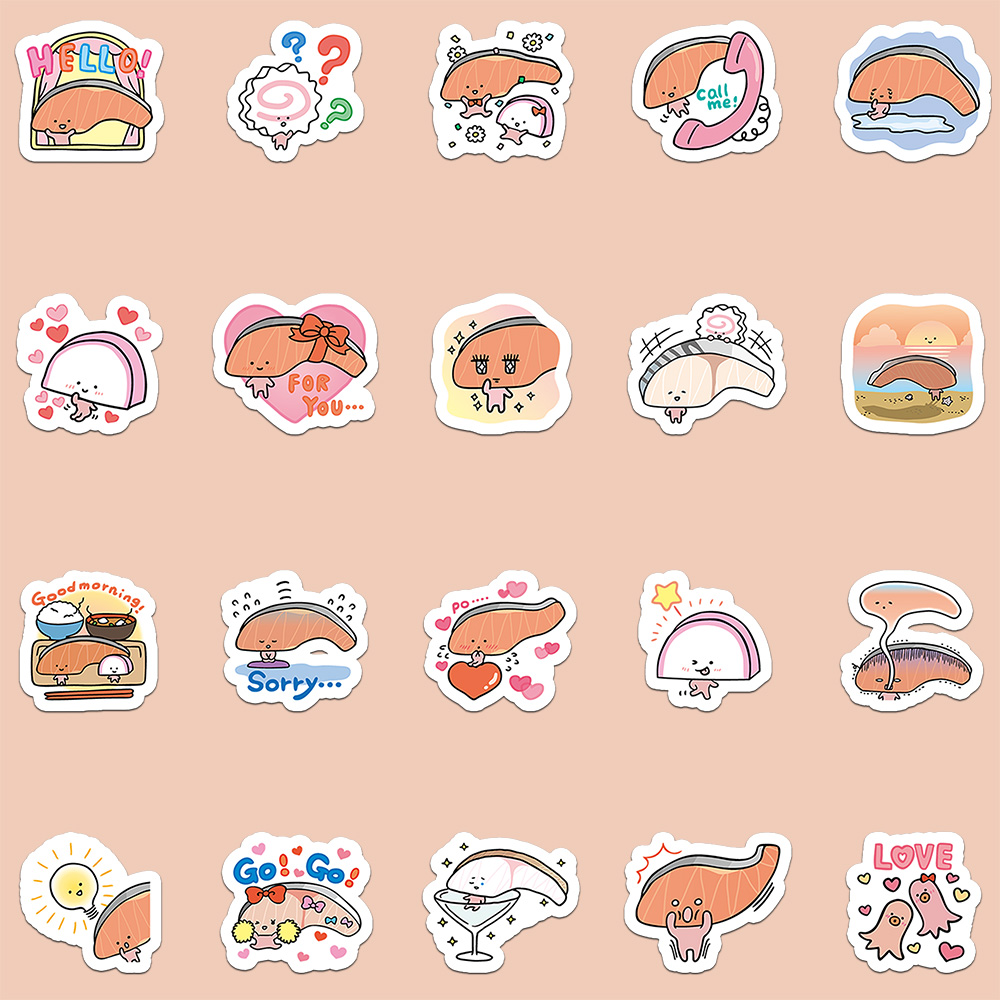 40 Pcs Cartoon KIRIMIchan Stic - Travel Accessories Cute ulasan dan harga