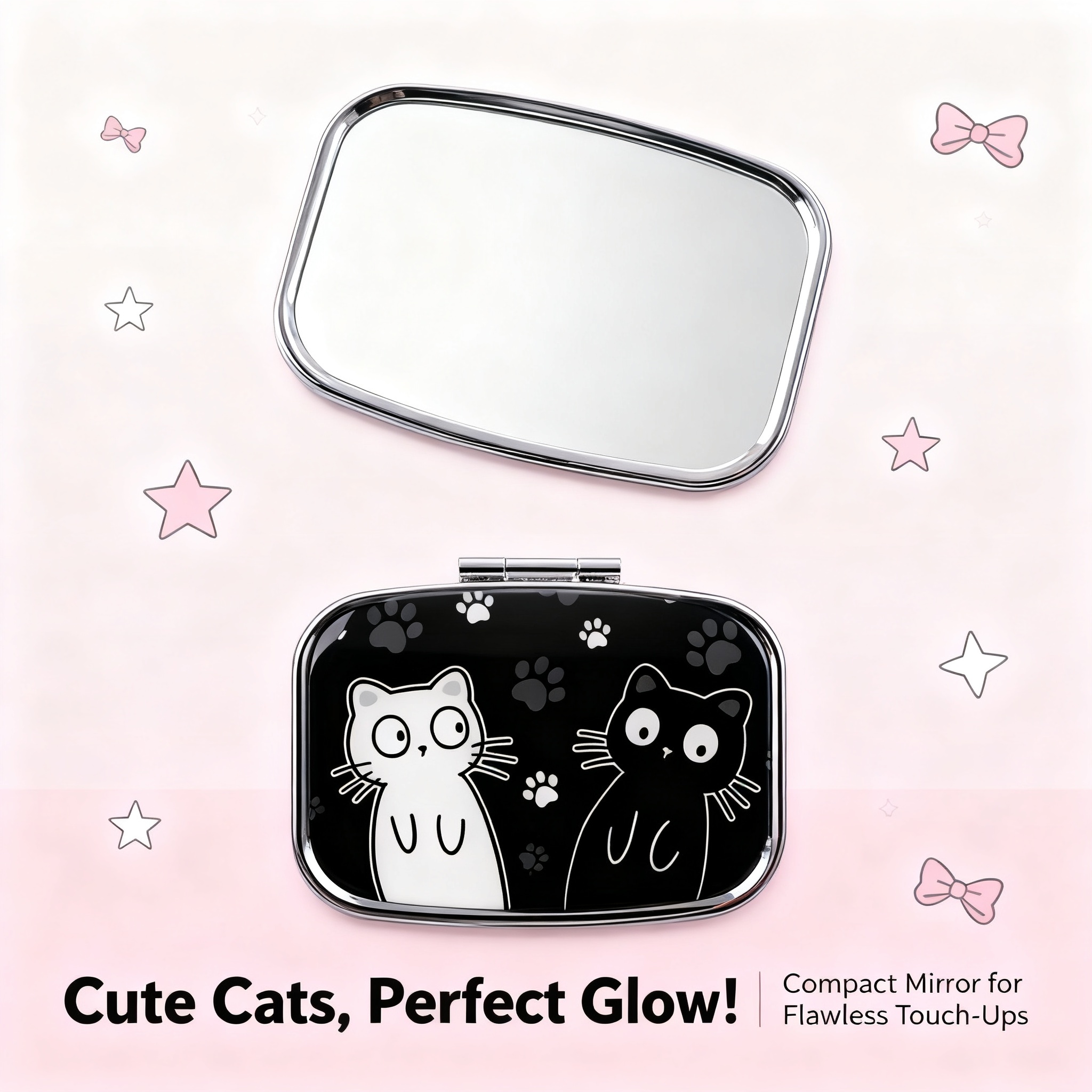 Cartoon Black And White Cat Tr - Travel Accessories Cute ulasan dan harga