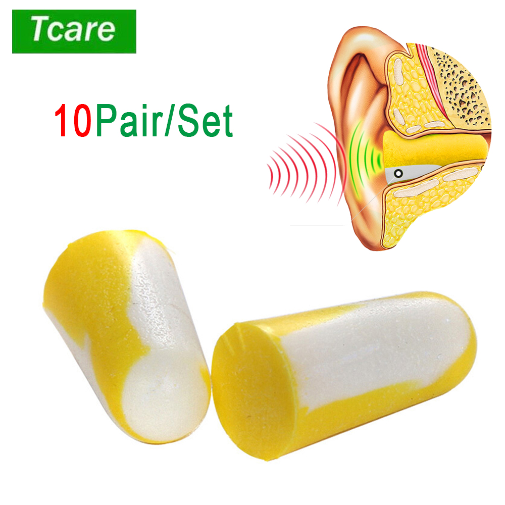 Tcare 10Pair/Set Ultra Soft Fo - Earplug Set Foam ulasan dan harga