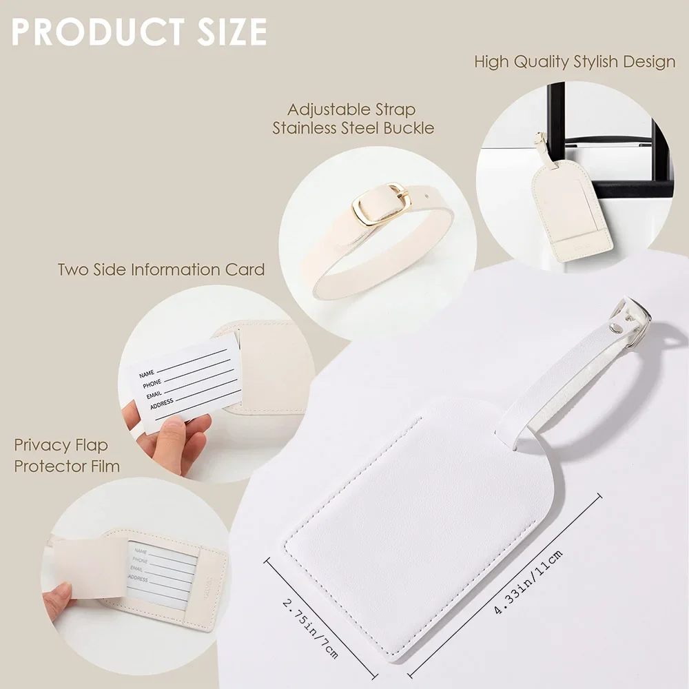 Personalised Letter with Name  - Luggage Tag Leather ulasan dan harga