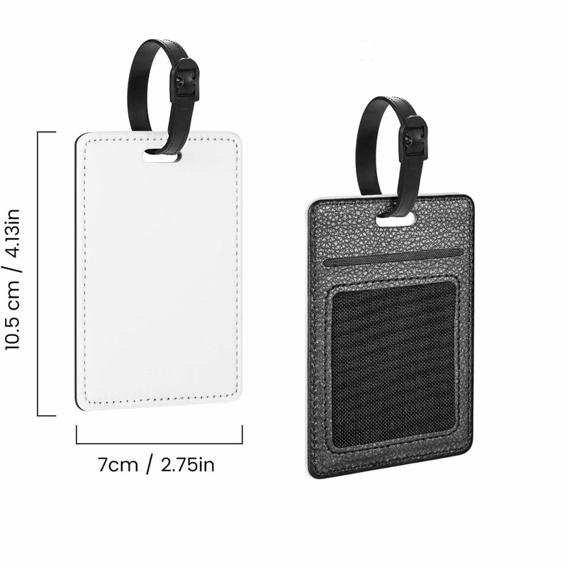 Customized Picture PU Leather  - Luggage Tag Leather ulasan dan harga