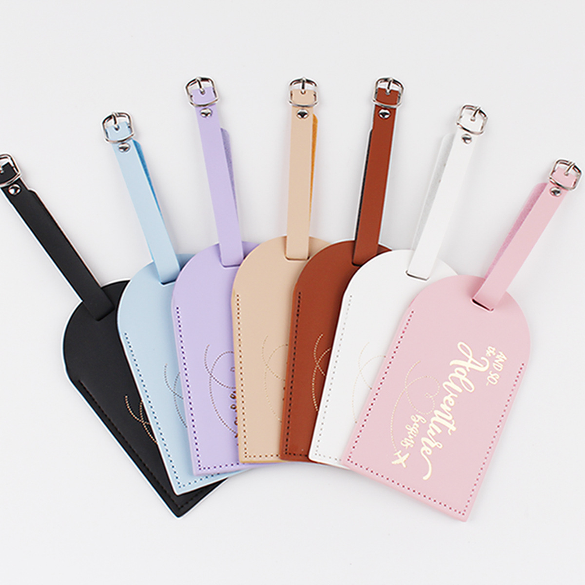 1PC Women Men PU Leather Lugga - Luggage Tag Leather ulasan dan harga