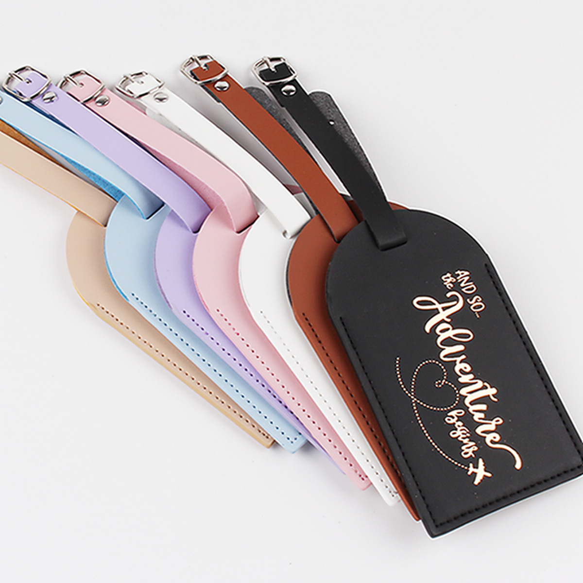 1PC Women Men PU Leather Lugga - Luggage Tag Leather ulasan dan harga