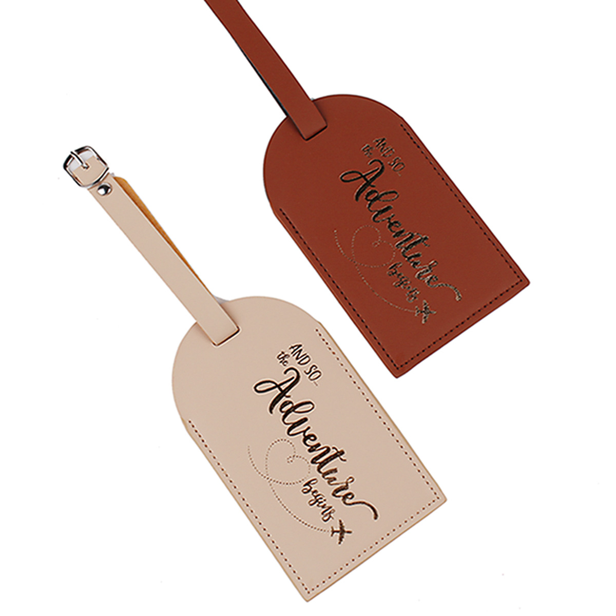 1PC Women Men PU Leather Lugga - Luggage Tag Leather ulasan dan harga