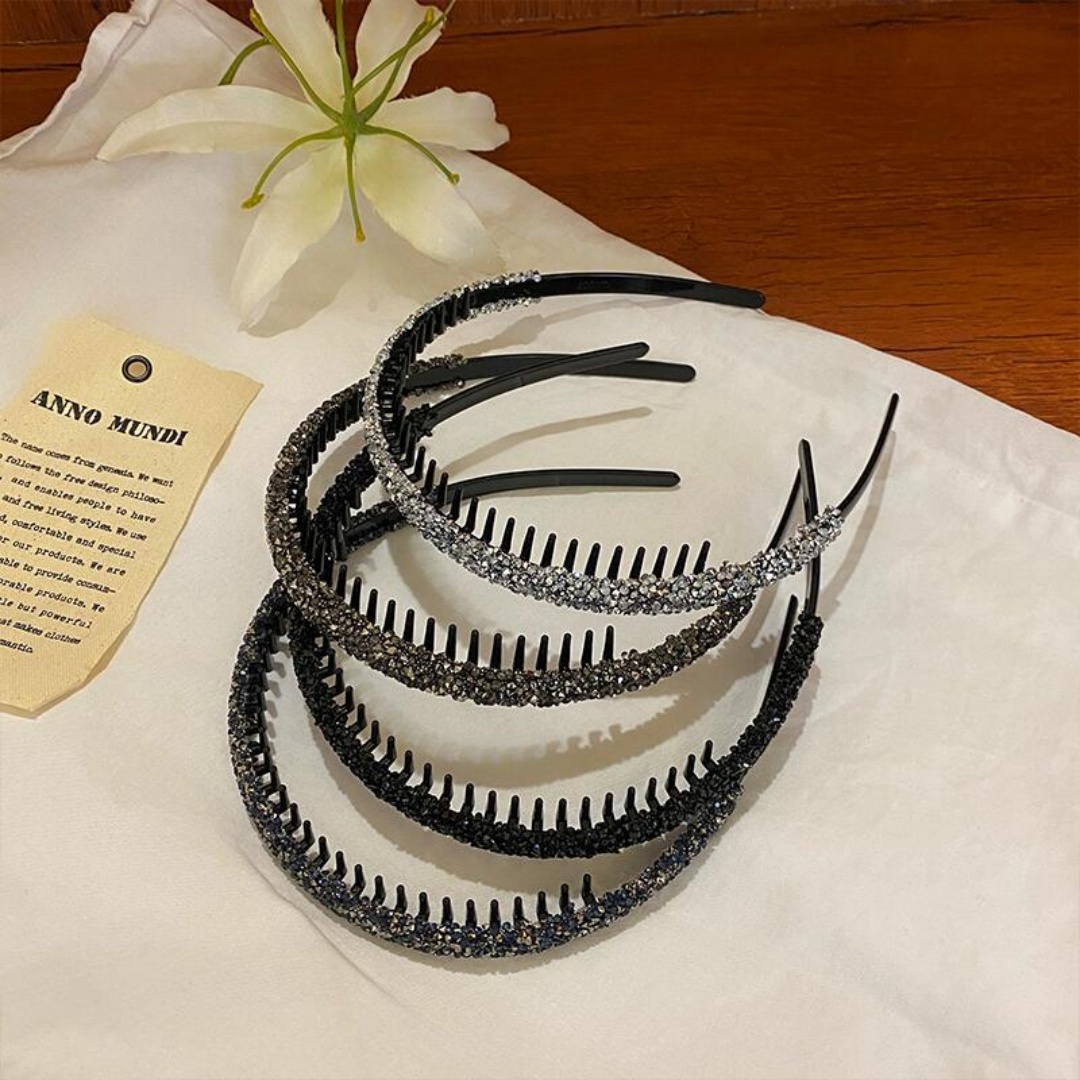 Non-slip Rhinestone Hair Hoops - Quality Travel Accessories ulasan dan harga