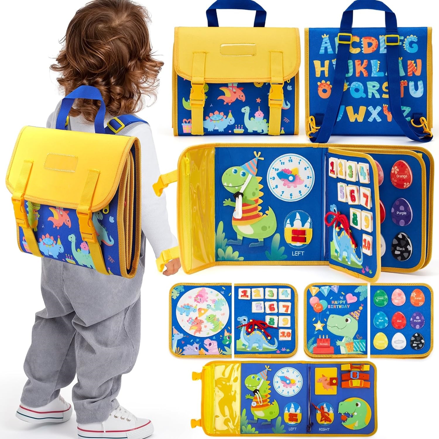 Toddler Busy Board Toys Montes - Travel Accessories For Toddlers ulasan dan harga