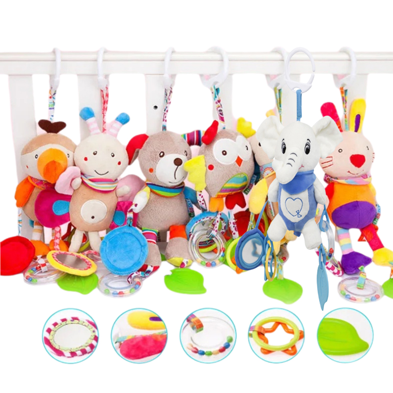 Soft Stuffed Animal Baby Rattl - Travel Accessories For Toddlers ulasan dan harga