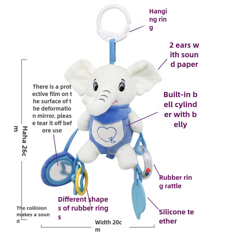 Soft Stuffed Animal Baby Rattl - Travel Accessories For Toddlers ulasan dan harga
