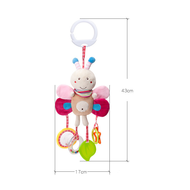 Soft Stuffed Animal Baby Rattl - Travel Accessories For Toddlers ulasan dan harga