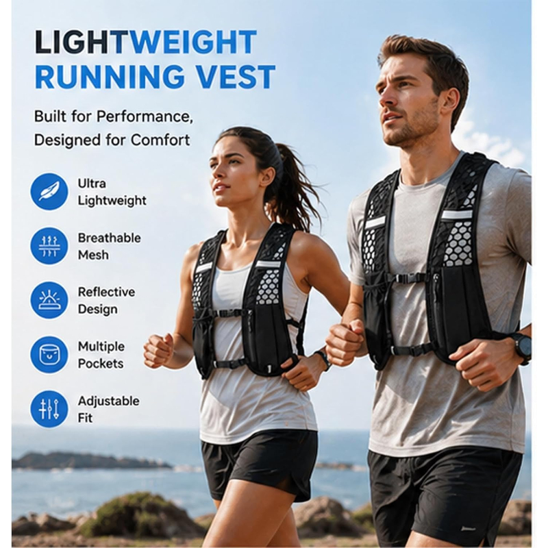 WOOJACK Hydration Running Vest - Hydration Pack Backpack ulasan dan harga