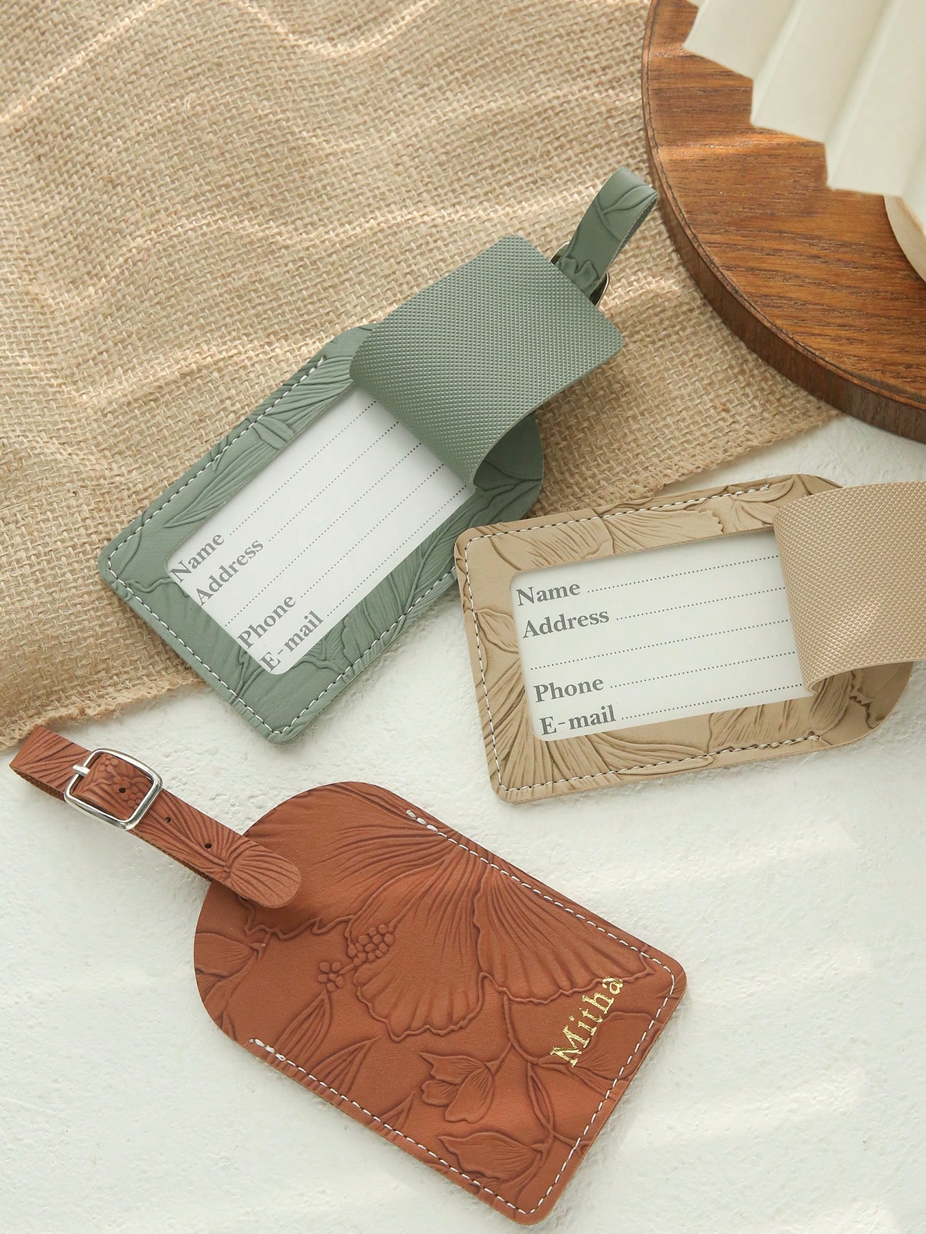 1PC Custom Name Luggage Tag Fo - Luggage Tag Leather ulasan dan harga