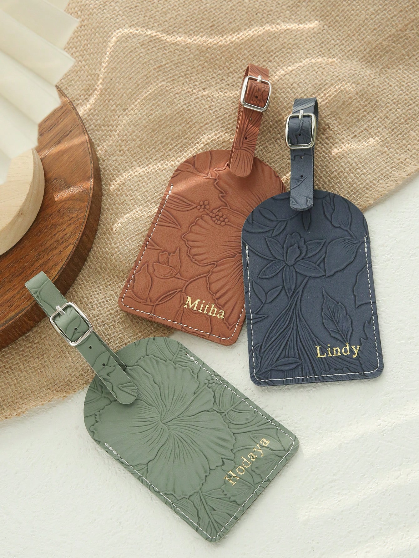 1PC Custom Name Luggage Tag Fo - Luggage Tag Leather ulasan dan harga