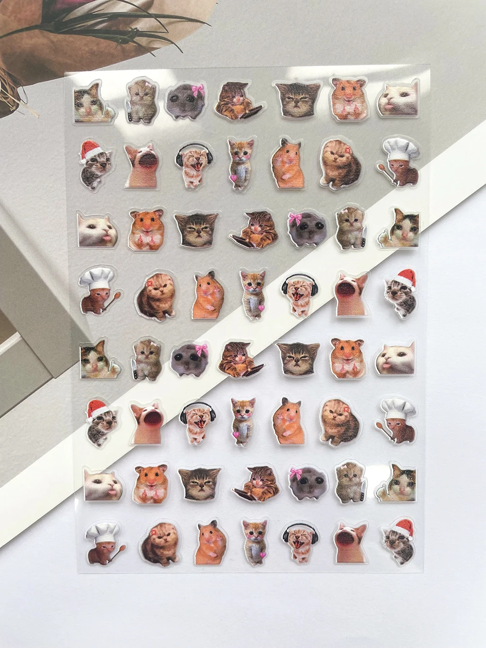 Mini Pvc Funny Cat Poster Good - Travel Accessories Cute ulasan dan harga