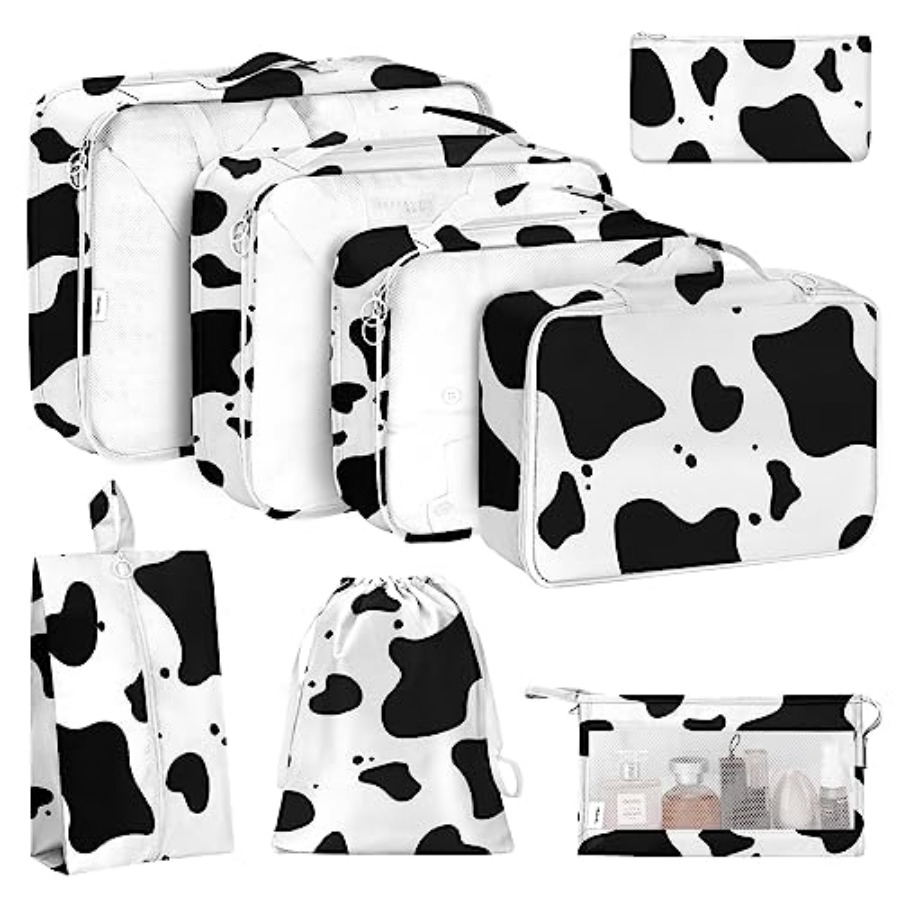 8 Set Packing Cubes for Travel - Travel Accessories Toiletries ulasan dan harga