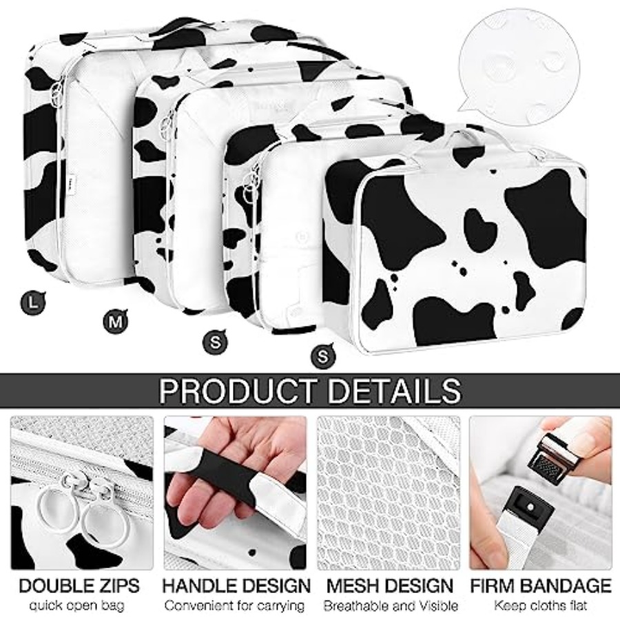 8 Set Packing Cubes for Travel - Travel Accessories Toiletries ulasan dan harga
