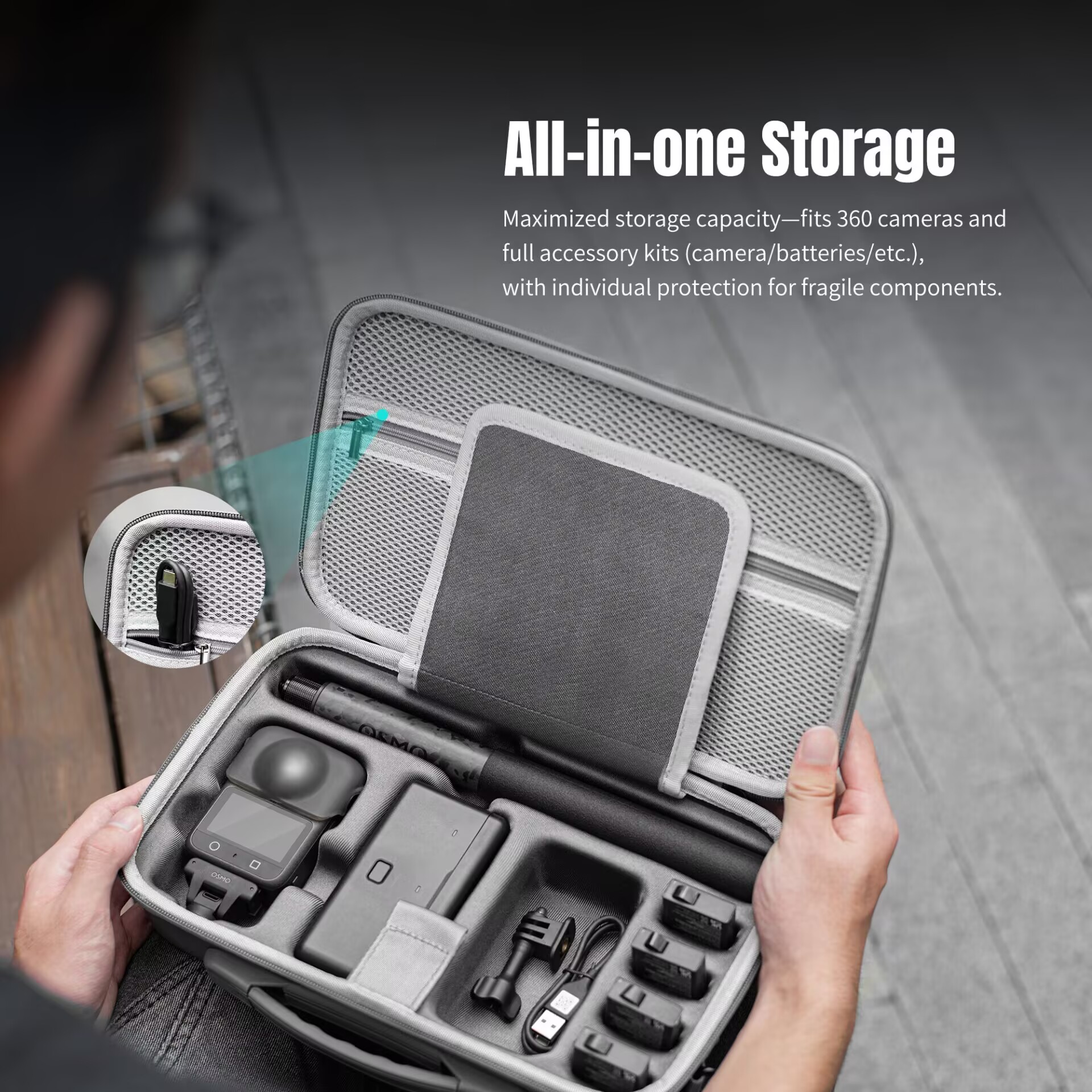 STARTRC Storage Bag for DJI OS - Travel Accessories Car ulasan dan harga