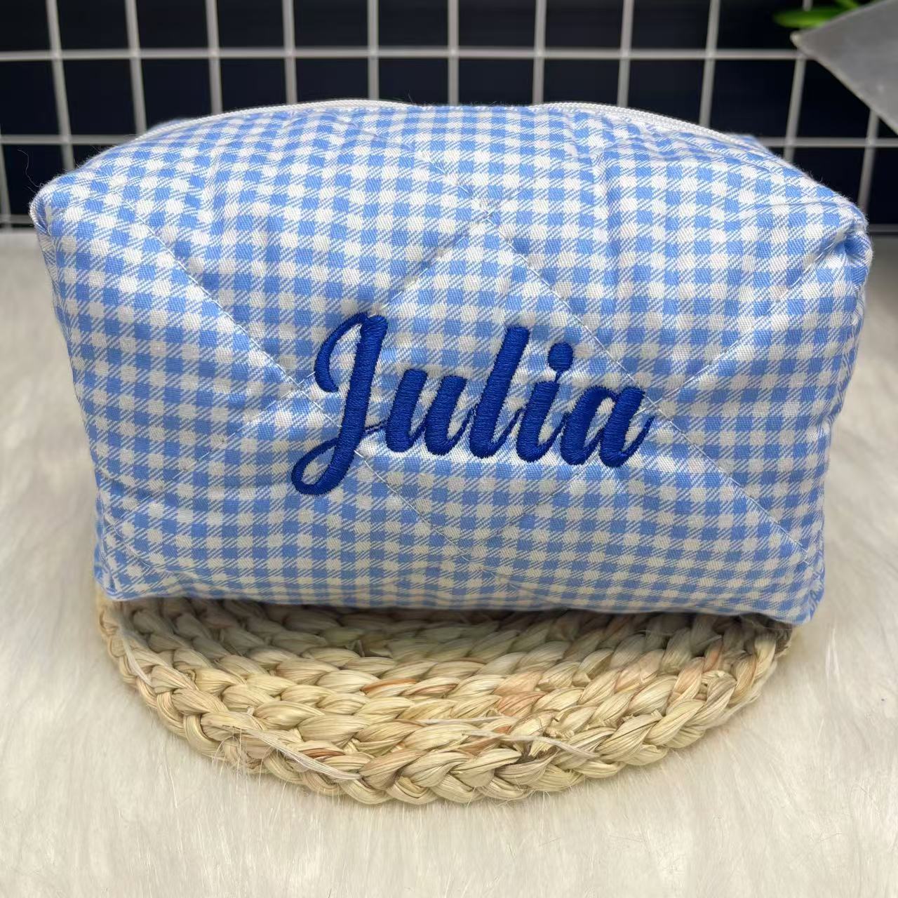 Large Capacity Striped Cosmeti - Travel Accessories Toiletries ulasan dan harga